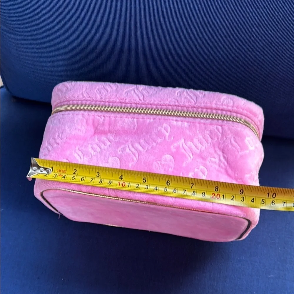Juicy Couture Pink Velour Cosmetic Bag